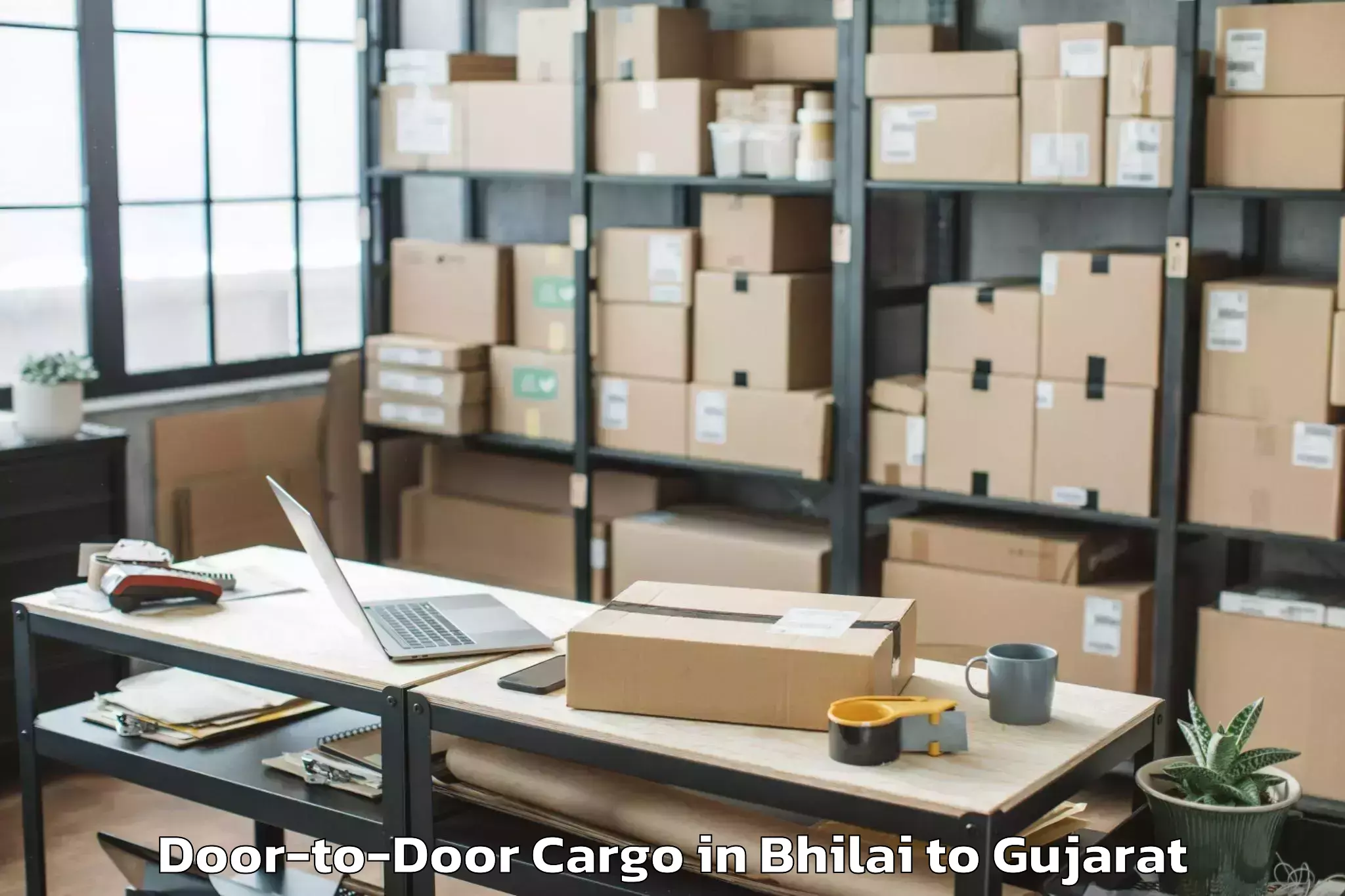 Professional Bhilai to Navrangpura Door To Door Cargo